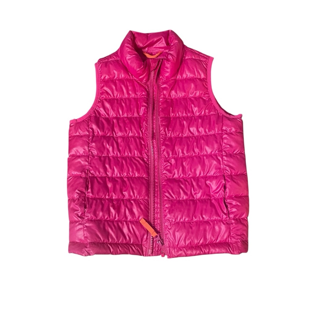 Primary Kids Lightweight Puffer Vest, Fuschia 6/7